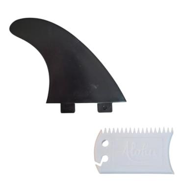 Imagem de Conjunto 10 Quilhas e 10 Raspadores De Prancha Plástico Surfista Surf Aventura Diversão Segurança (Branco)