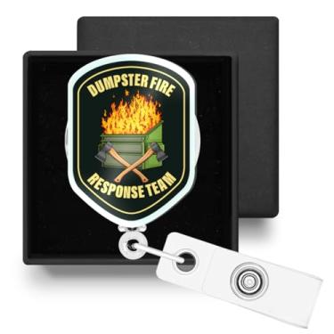 Imagem de Carretel de crachá retrátil engraçado com clipe jacaré, porta-crachá retrátil com clipe jacaré, presentes para enfermeira, professora, trabalhadora de consultório, médico, equipe de resposta