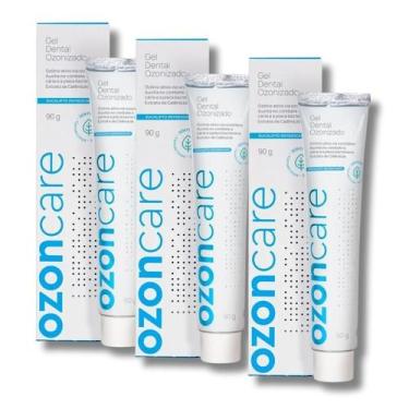 Imagem de Kit 3 Pasta Dental Natural Ozoncare Proteção Gengival 90g