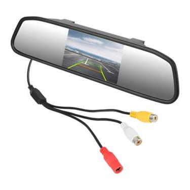 Imagem de Kit Espelho Retrovisor Monitor Tela Lcd 4.3 Câmera Ré - DLUX
