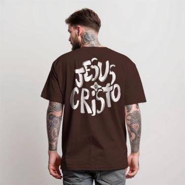 Imagem de Camiseta Street Wear JESUS CRISTO DIVERSE ESTILOS Camisa Manfinity Mas