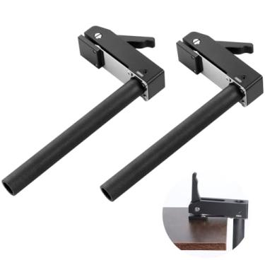 Imagem de Braçadeiras de fixação para cães de banco, braçadeiras longas de aço inoxidável e liga de alumínio, 2 braçadeiras rápidas de bancada para marcenaria