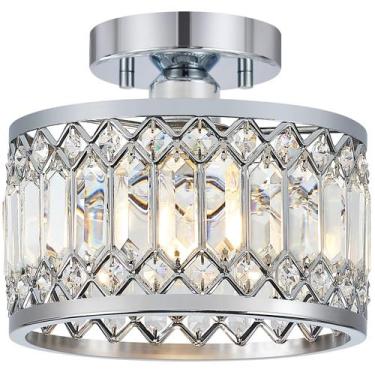 Imagem de Lámpara de Techo Pevfah Moderna con Cristal Cromo 23 cm de 1 Luz