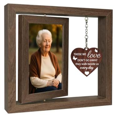 Imagem de Porta-retrato memorial para perda de entes queridos – Presentes de simpatia para mãe, pai, avó, avô, esposa, marido ou animal de estimação – Lembrança de luto e funeral, serve para fotos de 10 x 15 cm