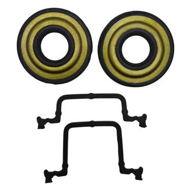 Imagem de RUURUU Kit de vedação de óleo e junta de cilindro de 2 peças para motosserra Husqvarna 445 450 445E 450E - OEM 544108701 544109201 544013801