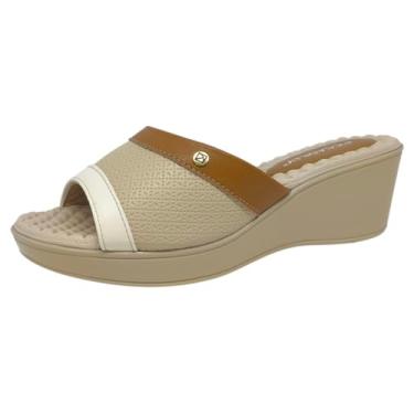 Imagem de Tamanco Feminino Anabela Conforto Massagedor Piccadilly