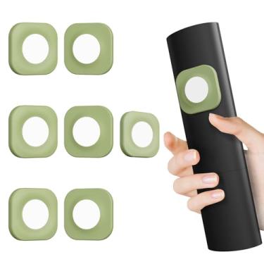 Imagem de Vaszu Suporte magnético de controle remoto autoadesivo, pacote com 6, organizador de silicone atualizado, suporte de parede para TV, ventilador e ar condicionado, controle remoto 6 verdes