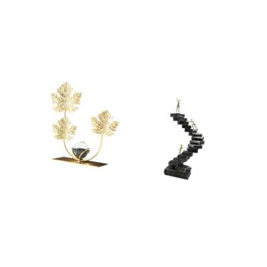 Imagem de Fenteer Escultura de Folha, Enfeite de Estante, Decoração Moderna para Casa, Colecionáveis, Figuras Abstratas, Artesanato, Objetos Decorativos, Decoração de M