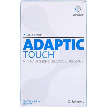 Imagem de Curativo Adaptic Touch 7,6cm x 5cm (malha não aderente de silicone) - cód. TCH501 - caixa com 10 unidades