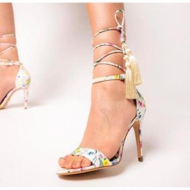 Imagem de Sandália Gisele Salto Fino Alto em Soft Floral Cecconello-Feminino
