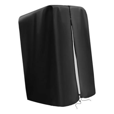 Imagem de UGPLM Capa protetora para suporte de musculação com zíper, impermeável e leve, preta, acessório para barras de exercícios.