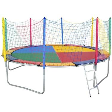 Imagem de Cama Elástica 3,66m Chicoplay Colorida Nacional