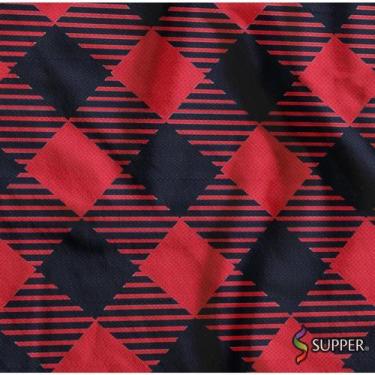 Imagem de TNT Estampado 1,40M 40G Xadrezão VERMELHO/PRETO Rolo 25 Metros - Suppe