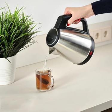 Imagem de Chaleira Elétrica Térmica 1,8 Litros Inox com Tampa 110V Portátil
