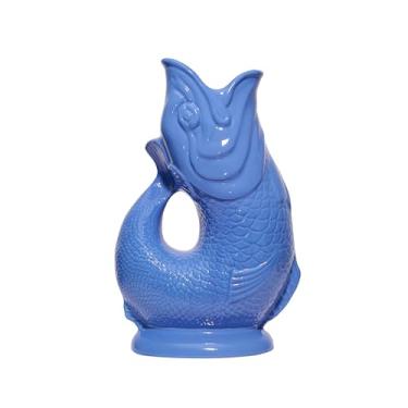 Imagem de The Original Gluggle Jug – Jarro de Glug XL, 28 cm 1,4L – Jarro em forma de peixe com glug glug – Jarra decorativa para água, coquetel, vinho e gin, decantador ou vaso – Feito à mão na Grã-Bretanha