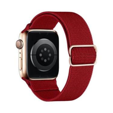 Imagem de Pulseira De Nylon Elástica Para Apple Watch Ultra Série 8 7, Faixa De 