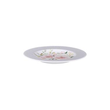 Imagem de Prato Sobremesa Tramontina Ornatta Em Porcelana Decorada 21 Cm