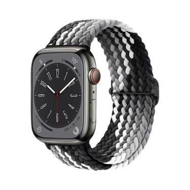 Imagem de Pulseira De Elástico Trançado Solo Loop Para Apple Watch De 45mm 44mm 
