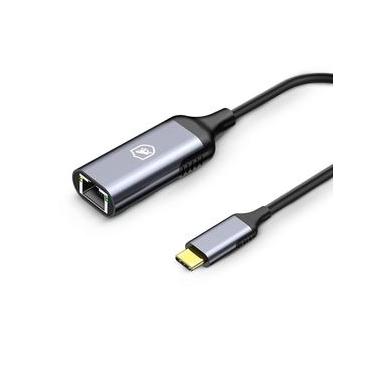 Imagem de Adaptador rj45 cabo de rede tipo C  / usb c / type c - Gshield