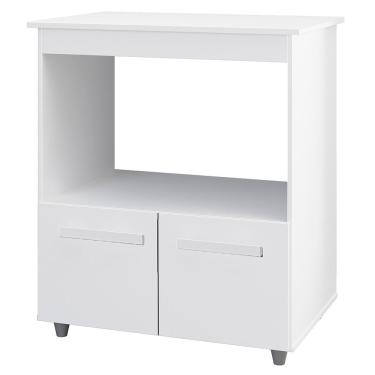 Imagem de Balcão Multiuso Forno 2 Portas 75 Cm Angela Branco Mobbs