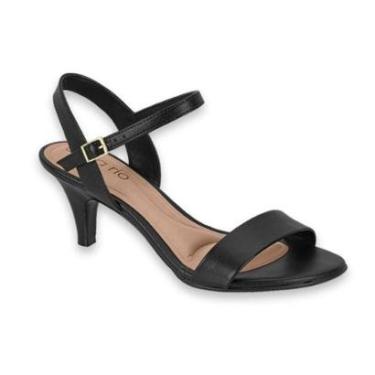 Imagem de Sandália Feminina Beira Rio Saltinho Salto Fino Confortável-Feminino