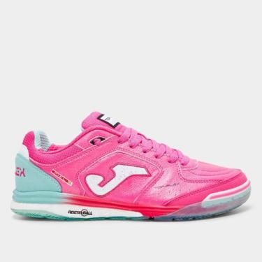 Imagem de Chuteira Futsal Joma Top Flex Rebound Unissex, Rosa, 42