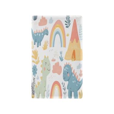 Imagem de Wassud Placa de cobertura para interruptor de luz, capa decorativa de dinossauro fofo, placa de parede para tomadas elétricas em branco 11 x 6 cm