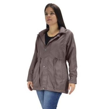 Imagem de Parka Jaqueta Casaco frio longo impermeável P ao Plus Size Cor:;Tamanho:GG;Gênero:Mulher-Feminino