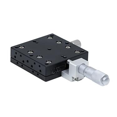 Imagem de Eixo X 125 * 125mm Estação de Corte Deslocamento Manual Plataforma Estágio Linear Mesa Deslizante LX125-C LX125-L LX125-R Trilho Cruzado(LX125-L)