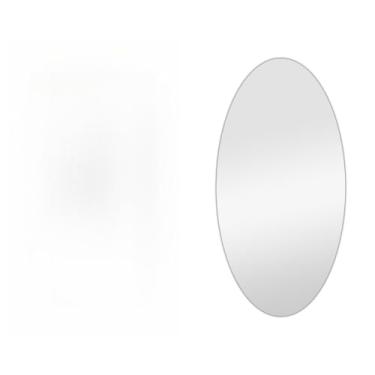 Imagem de Espelho Adesivo Plástico Decorativo Flexível Adesivo Espelhado Retangular ou Oval 30x60(Oval)
