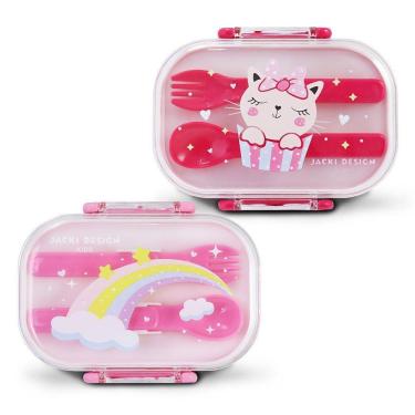 Imagem de Kit Potes P/ Lanches De 2 Andares Infantil 400ml - Jacki Design Modelo 4