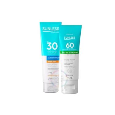 Imagem de Kit Protetor Solar Facial Sem Cor + Protetor Solar FPS 30 De 120g