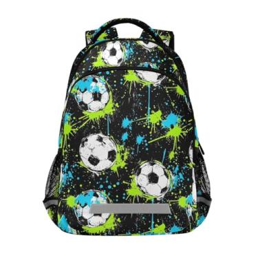 Imagem de ODAWA Soccer Ball Splash Bookbag for Kids Boys Girls 6-12, Durable Backpack with Reflective Strips, Fits 12.9 Inch Laptop
