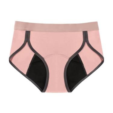 Imagem de Calcinhas femininas macias à prova de vazamento Carer – Pacote com 3 calcinhas menstruais à prova de vazamento, calcinhas menstruais de alta absorção para fluxo pesado, vazamento menstrual e bexiga