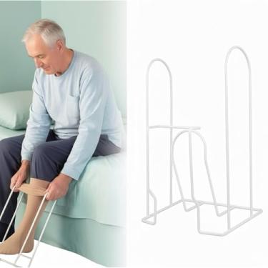 Imagem de Calçador De Meias Elásticas e compreensão Suporte Branco