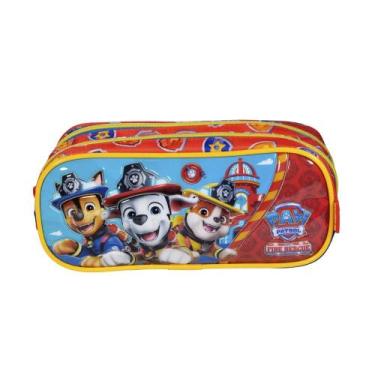 Imagem de Estojo Duplo Escolar Infantil Patrulha Canina Fire Rescue Original Xer