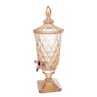 Imagem de Dispenser De Cristal Ecológico Âmbar Diamond C/torneira Rosé 2l Lyor Âmbar No Voltagev