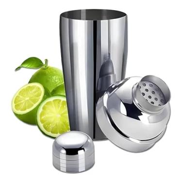 Imagem de Coqueteleira Profissional 750ml em Aço Inox com Filtro Integrado - Kit Barman para Drinks, Caipirinhas, Batidas e Shakes (Design Premium)