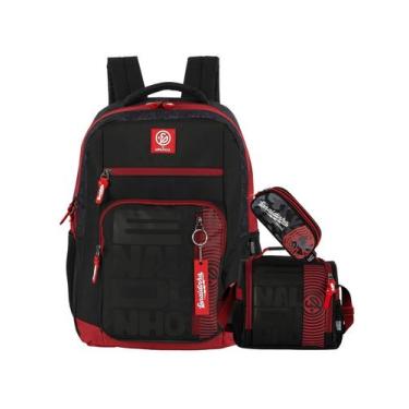Imagem de Kit Enaldinho Mochila Costas + Lancheira + Estojo Youtuber - Luxcel, p