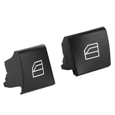 Imagem de Cryfokt Tampa do Interruptor da Janela Elétrica para ML GL R Classe 05-12 Tampa do Interruptor da Janela Anticorrosão, 2 Peças Elétricas para Carro para Substituição Direta, Material ABS de