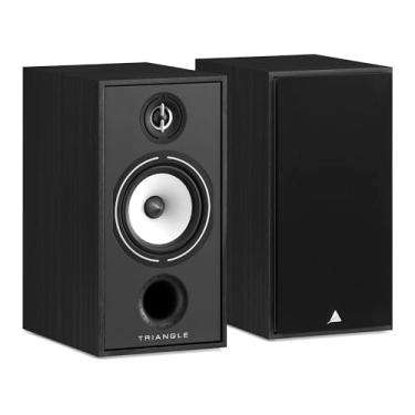 Imagem de triangle - Alto-falante Hi-Fi Borea BR04 - Suporte de estante - Potência 110W - Saída 91 dB/W/m - Surround compatível com Home Cinema - 220 x 425 x 314 mm - Cinza preto (par)