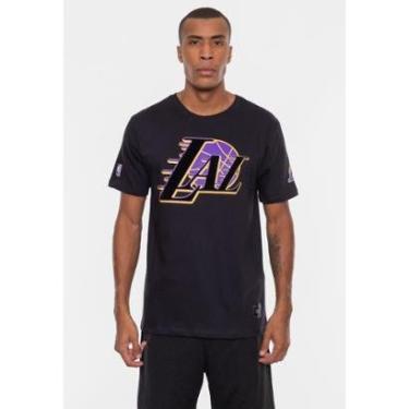 Imagem de Camiseta NBA Floco Los Angeles Lakers Masculino-Masculino