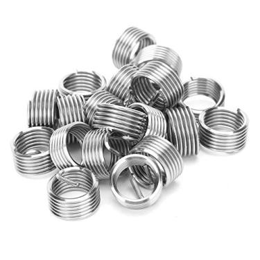 Imagem de Generic Porca de Inserção do Parafuso da Bucha da Luva do Reparo Linha de Aço Inoxidável para Máquinas Elétricas das Peças de Automóvel, Móveis 20 Pces M12 X 1.5 (1D)