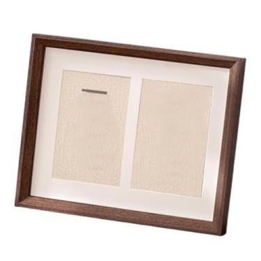 Imagem de Baoblaze Expositor de medalhas em madeira com janela transparente, suporte versátil para exibir medalhas e condecorações de futebol, Cor Noz