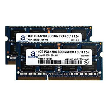 Imagem de Adamanta Atualização de memória de laptop de 8 GB (2 x 4 GB) para Toshiba Satellite Pro P870 DDR3 1600Mhz PC3-12800 SODIMM 2Rx8 CL11 1.5v Notebook RAM