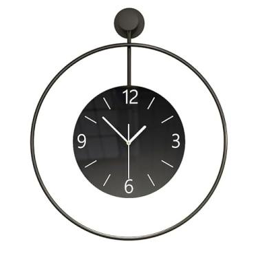 Imagem de Relógio de parede Relógio de parede com design minimalista para uso doméstico, sala estar elegante e versátil Sem tique-taque