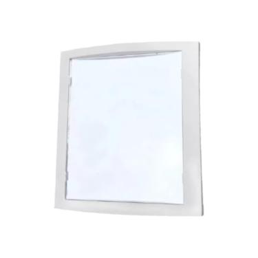 Imagem de Espelho Quadrado com Ventosas para Box de Banheiro – Barba e Maquiagem Sem Parafusos(BRANCO 15,7CM)