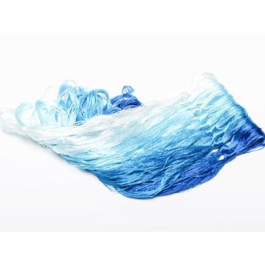 Imagem de RUSHIGUAN 100% pura natureza amoreira fio de seda acessório de joias flores artificiais ponto cruz bordado fio diy kits de costura 11 cores gradientes 22 m cada (29)