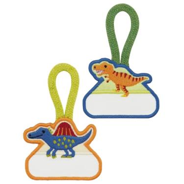 Imagem de Skater - Patches para pendurar, conjunto de 2, adesivos de ferro em dinossauro, triângulo, dinossauro, ZLW1-A