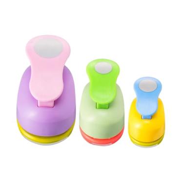 Imagem de Tachiuwa Conjunto de 3 Furadores de Papel Circulares Portáteis e Multiuso para Projetos de Confete e Artesanato Infantil, 8 Mm 16 Mm 25 Mm
